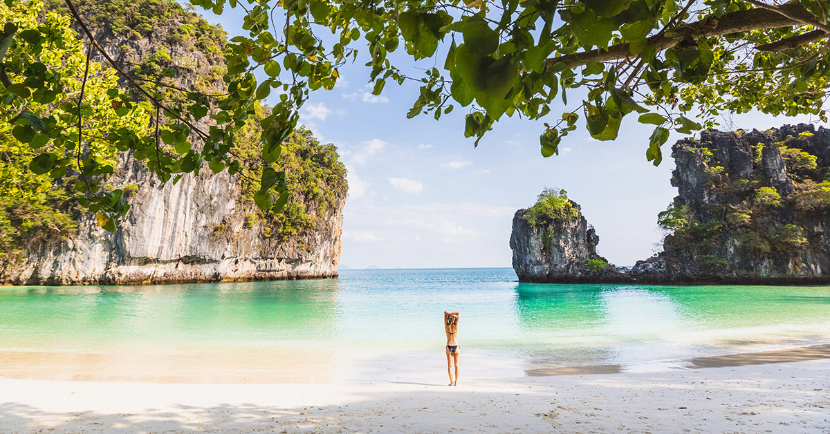 Detox holiday beach in Krabi, Thailand