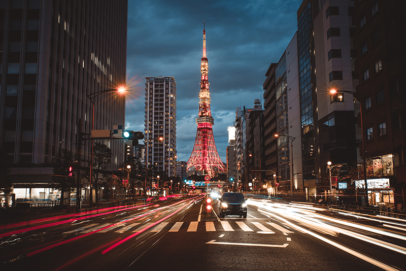 The Tokyo tower in Roppongi, Tokyo