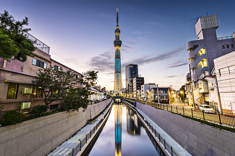 Tokyo, Japan Sumida Ward cityscape