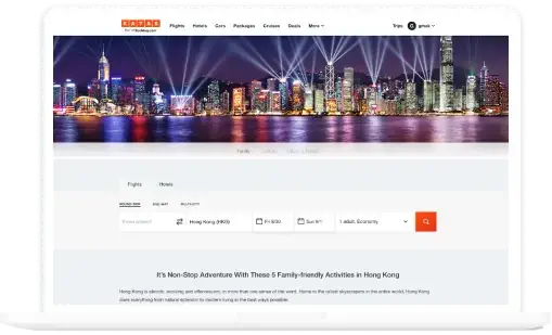 Custom landing pages